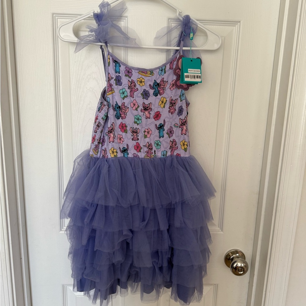 NWT Posh Peanut stitch and angel tulle dress sz 10-12